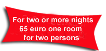 BY BOOKING TWO ROOMS 25 EUROS PER PERSON discount two rooms
